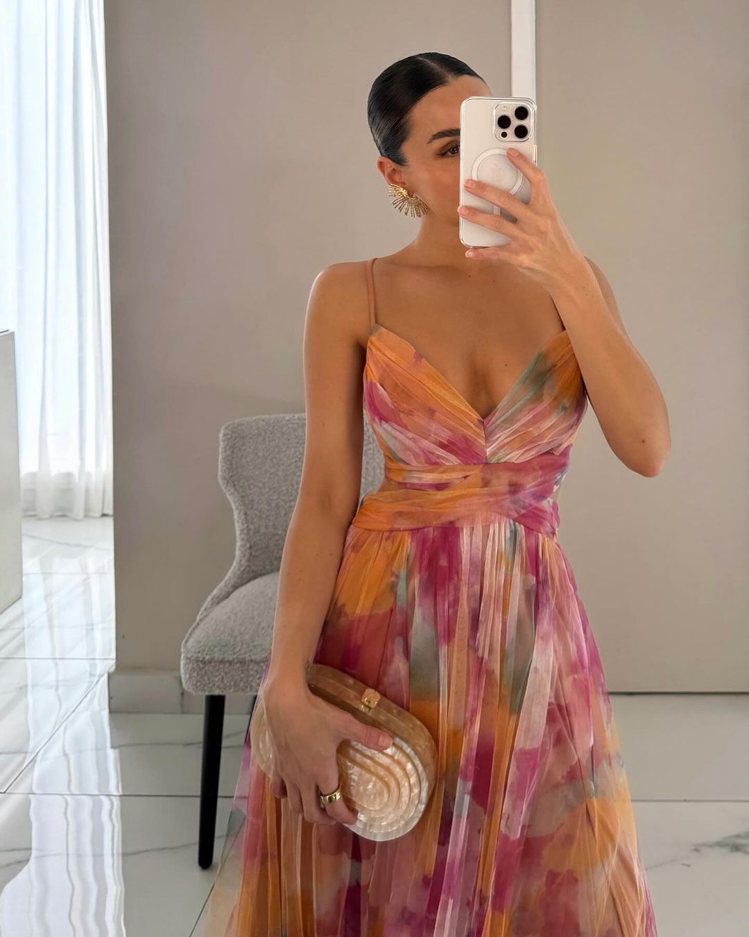 Giselle - Incantevole Maxi-kjole med blomsterprint