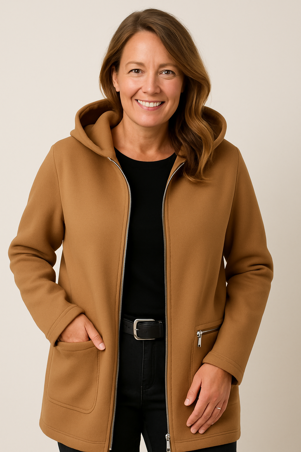 Moore |  Klassisk Cardigan Med Glidelås