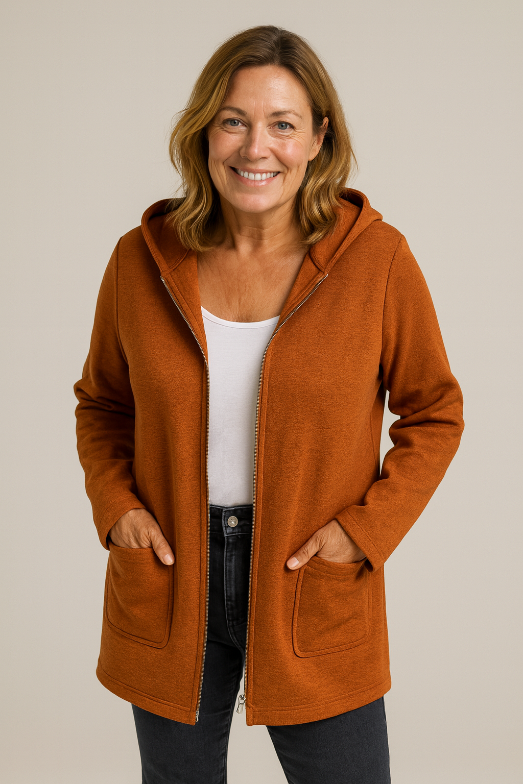 Moore |  Klassisk Cardigan Med Glidelås