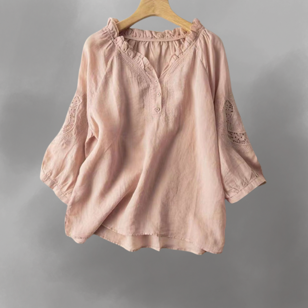 Aurora Linbluse