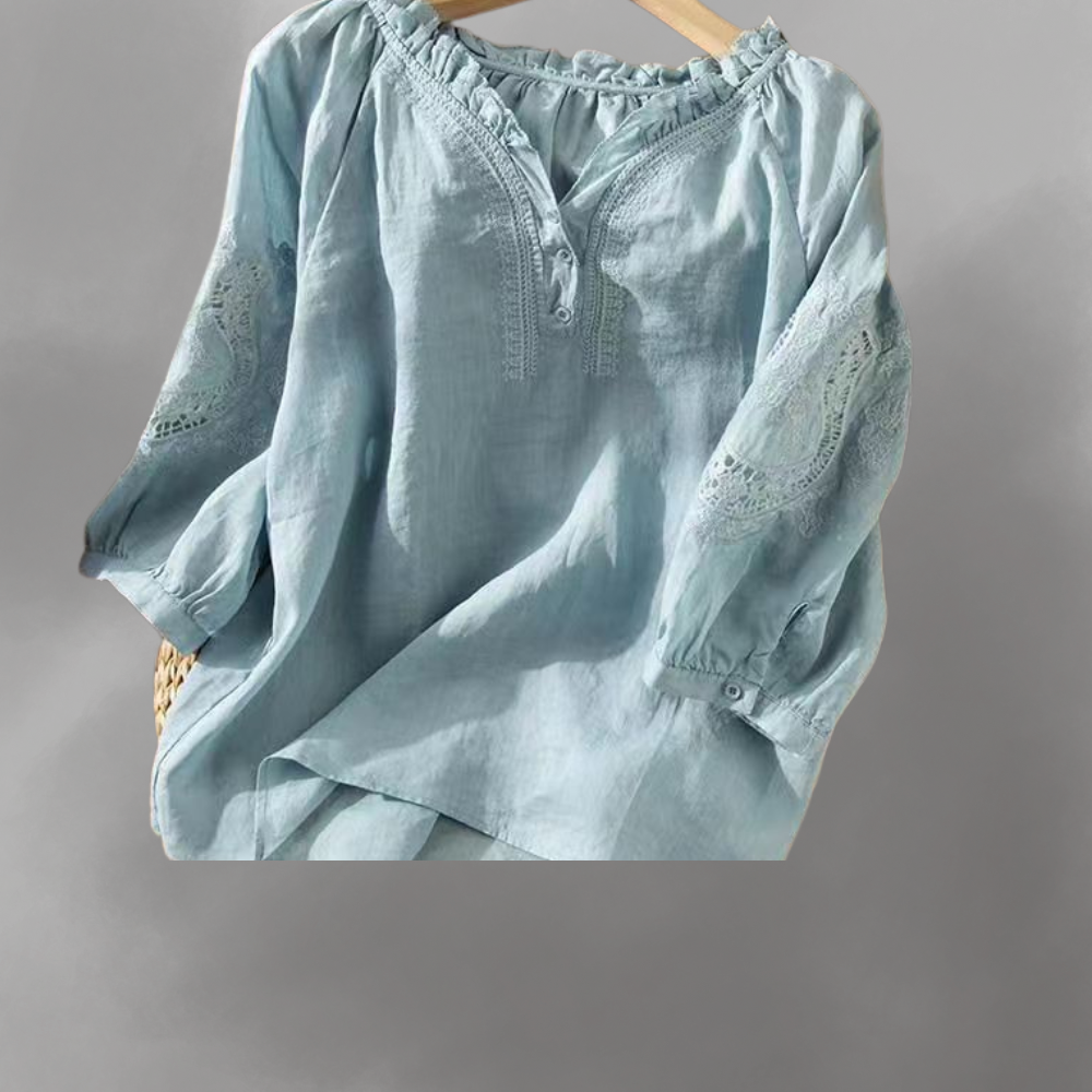 Aurora Linbluse
