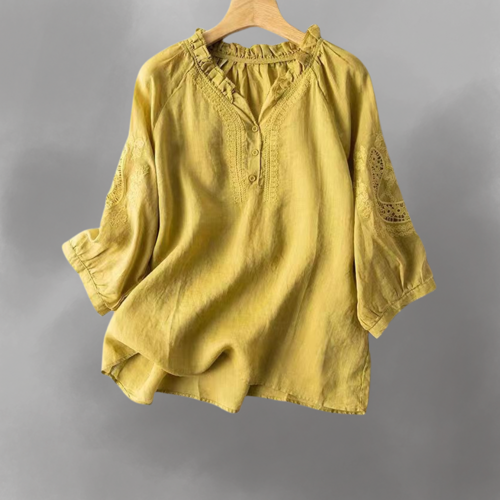 Aurora Linbluse