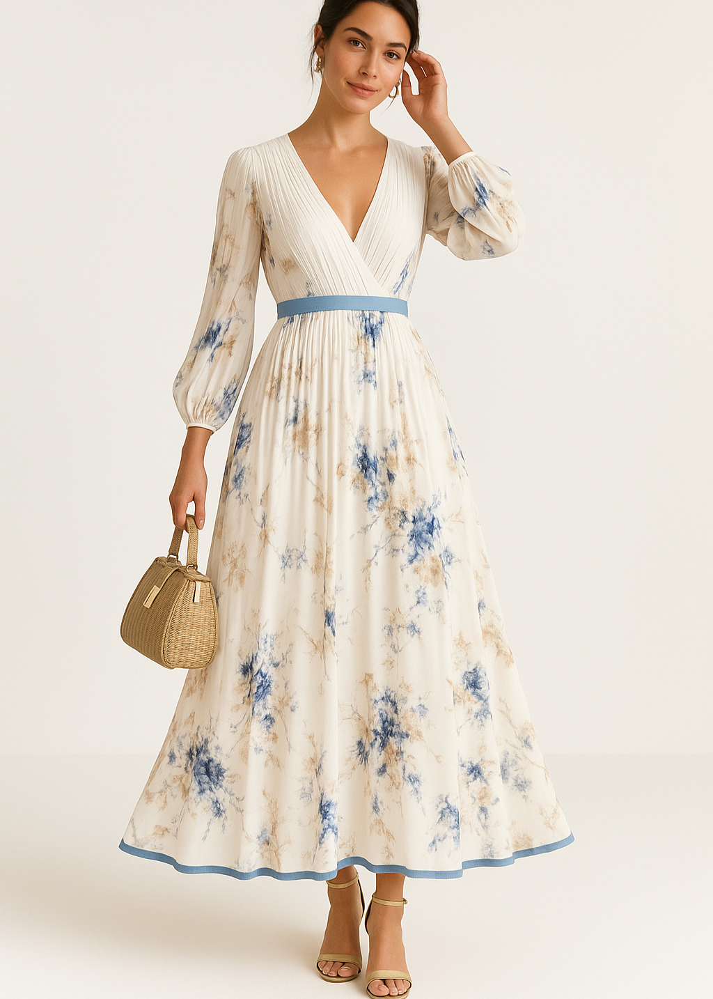 Cecile Elegant Blomsterkjole